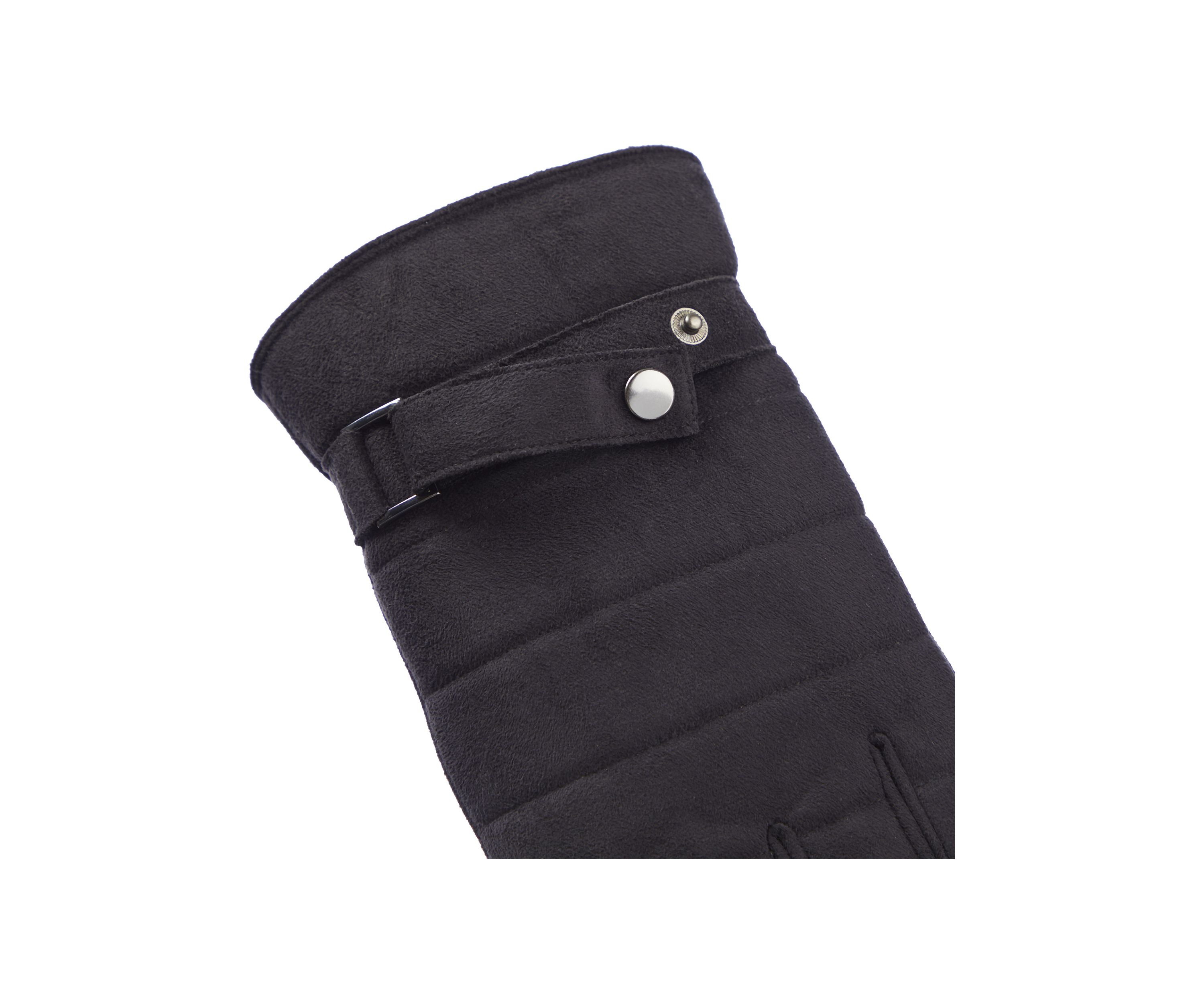 Quilted Microsuede Gloves