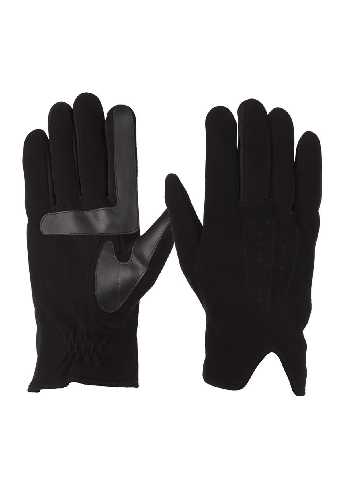 Genuine Suede with Ultraplush Lining 3-Draw Touchscreen Gloves 