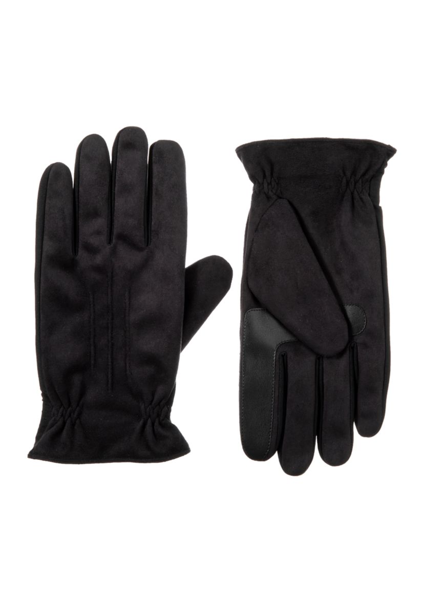 Men’s Water Repellent Touchscreen Microsuede Gloves