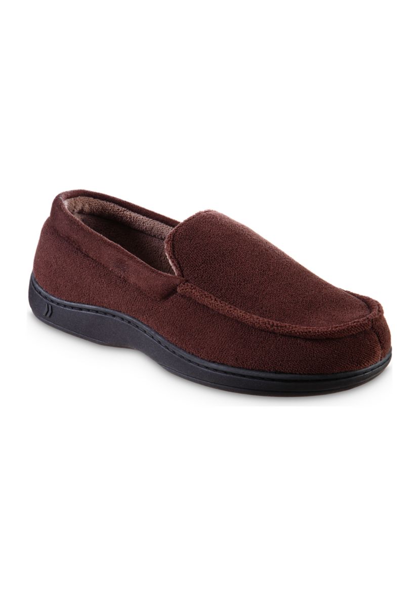 Mens Microterry Jared Moccasins with Memory Foam