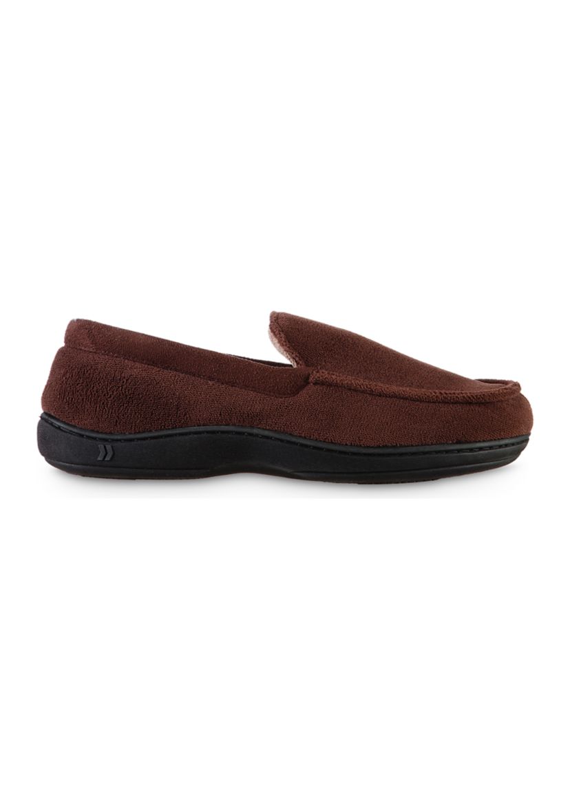 Mens Microterry Jared Moccasins with Memory Foam