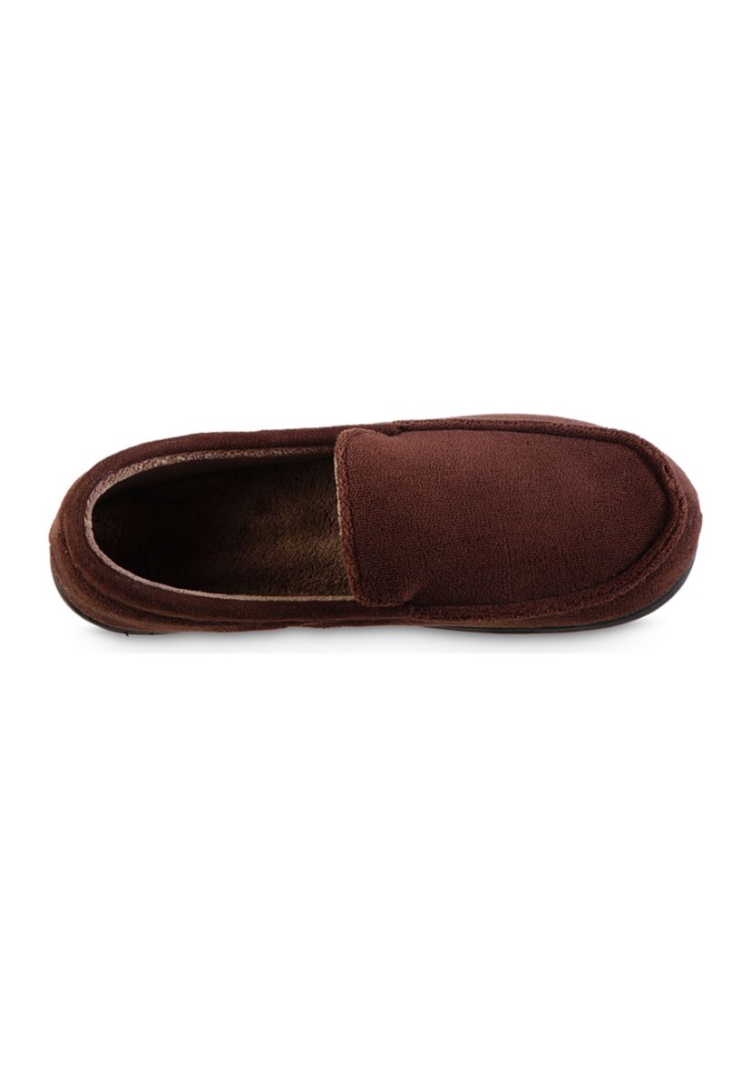 Mens Microterry Jared Moccasins with Memory Foam
