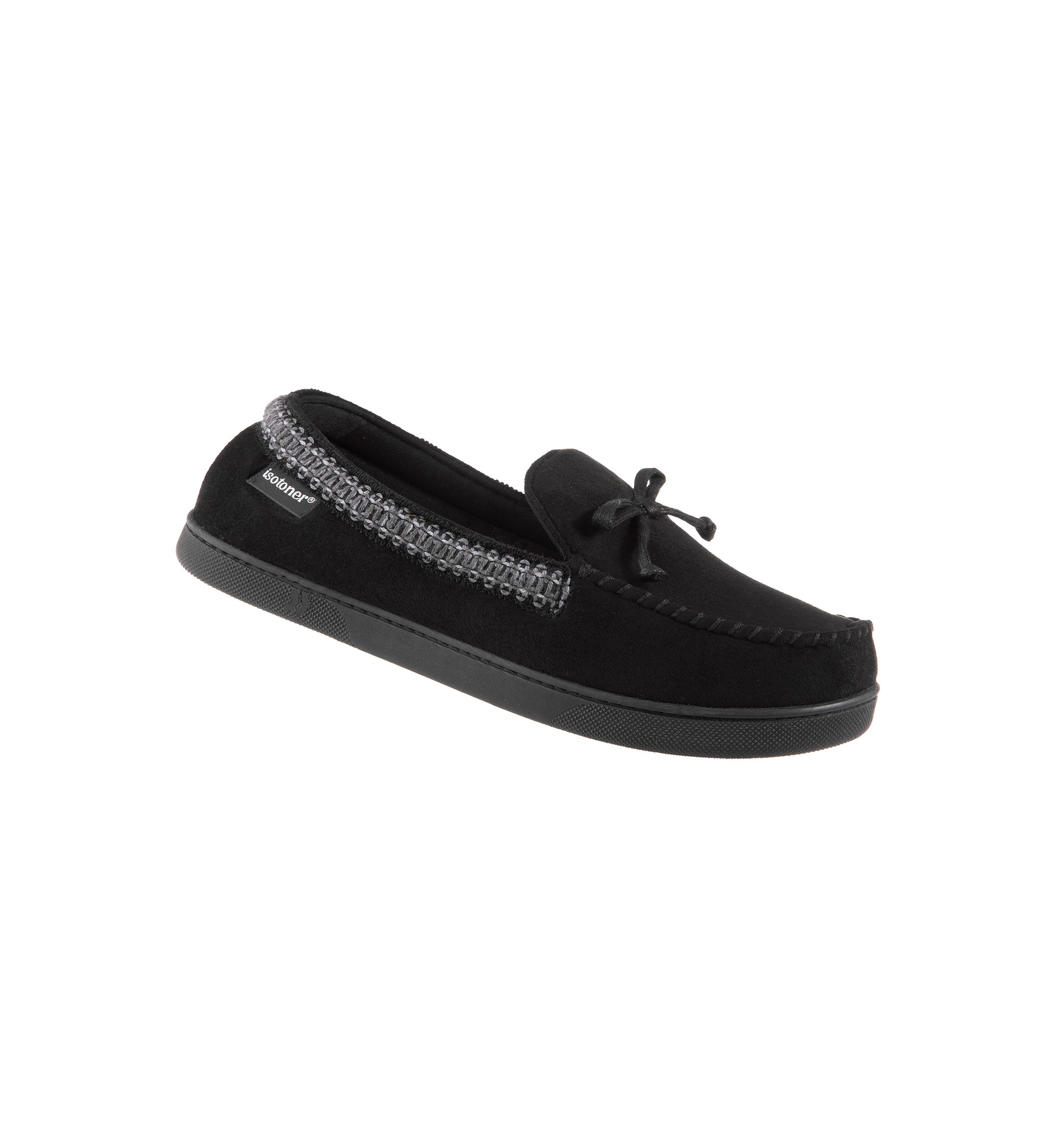 Microsuede Seth Moccasin Slippers with 360 Comfort