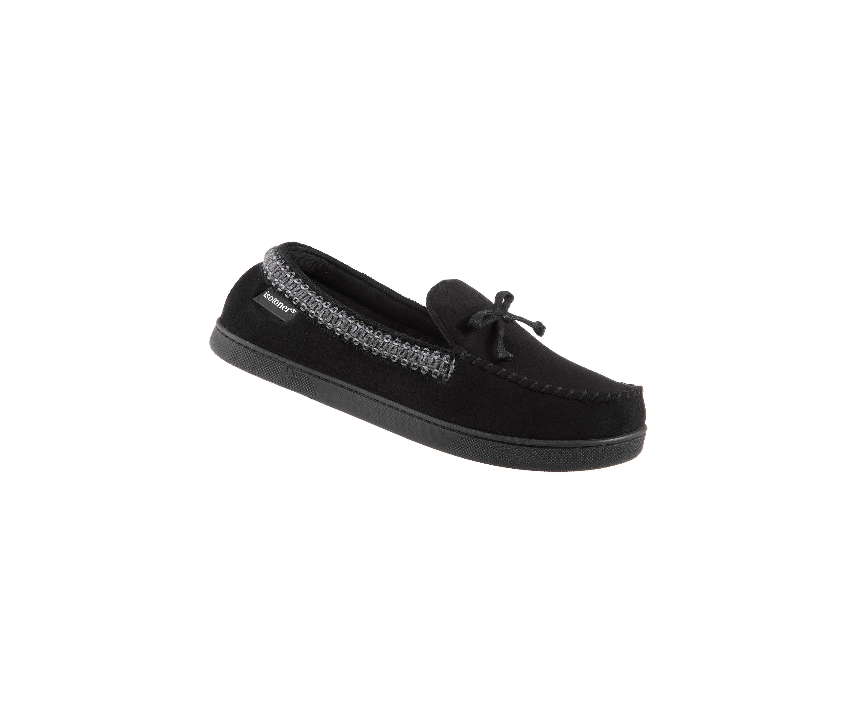 Microsuede Seth Moccasin Slippers with 360 Comfort