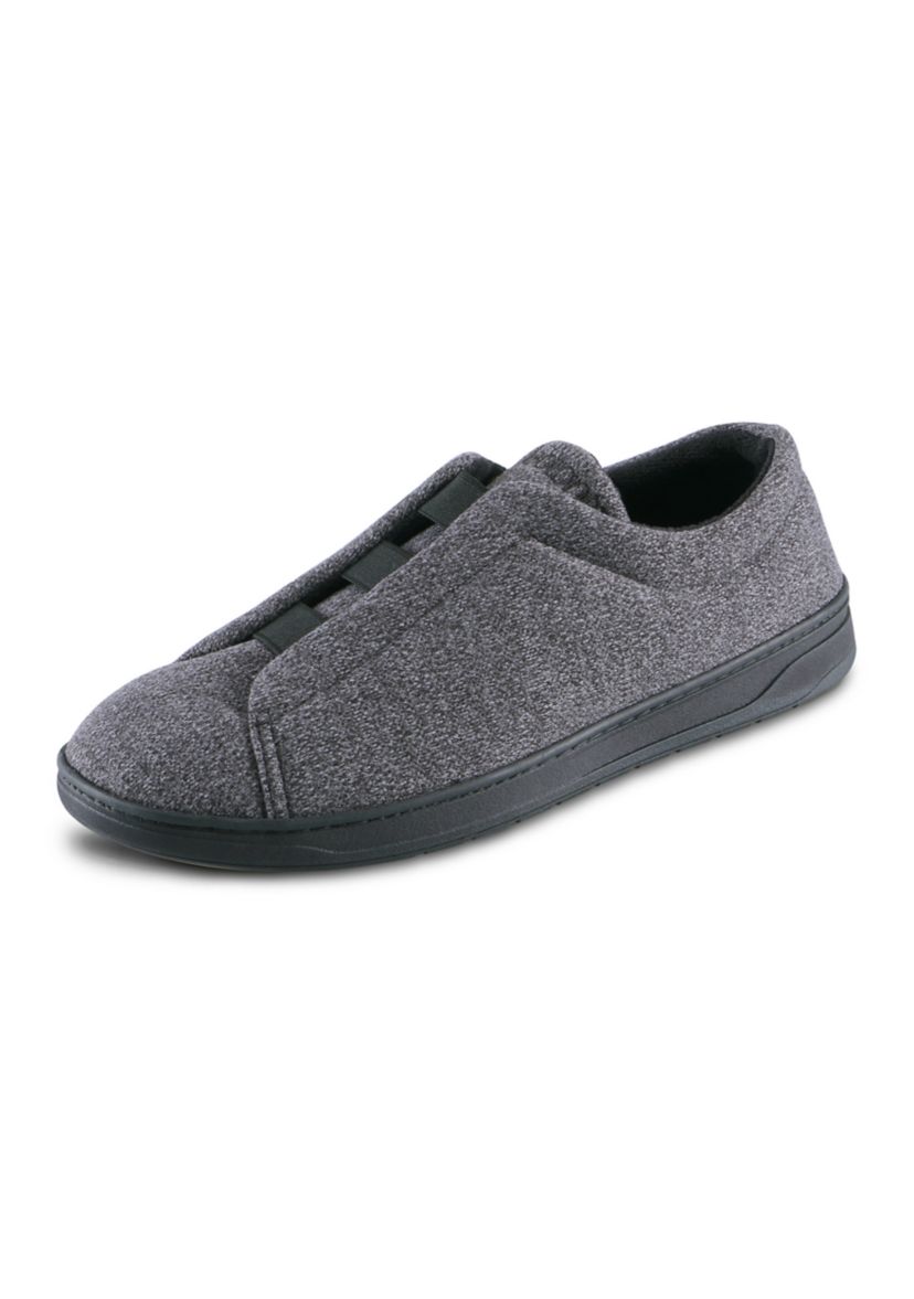 Mens Heathered Knit Brady Closed Back Slippers