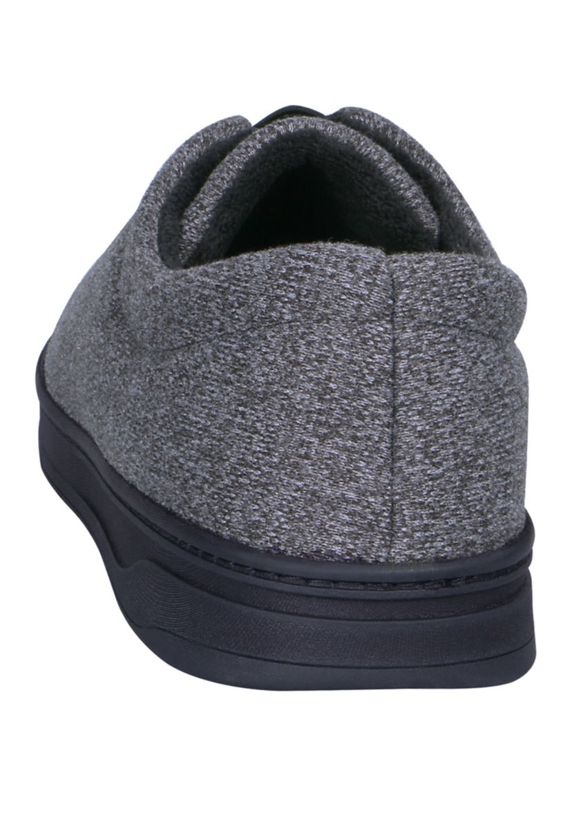 Mens Heathered Knit Brady Closed Back Slippers