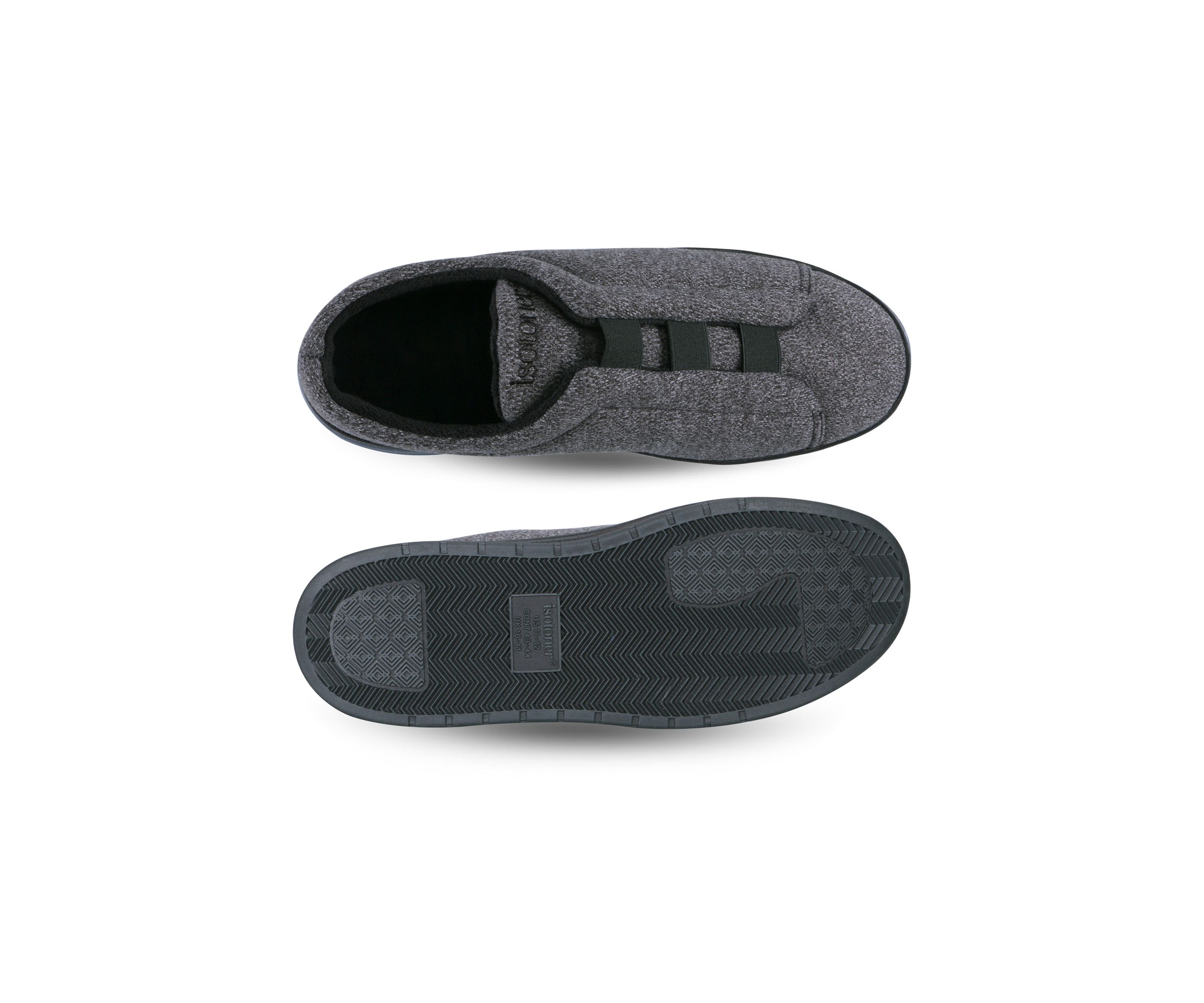 Mens Heathered Knit Brady Closed Back Slippers