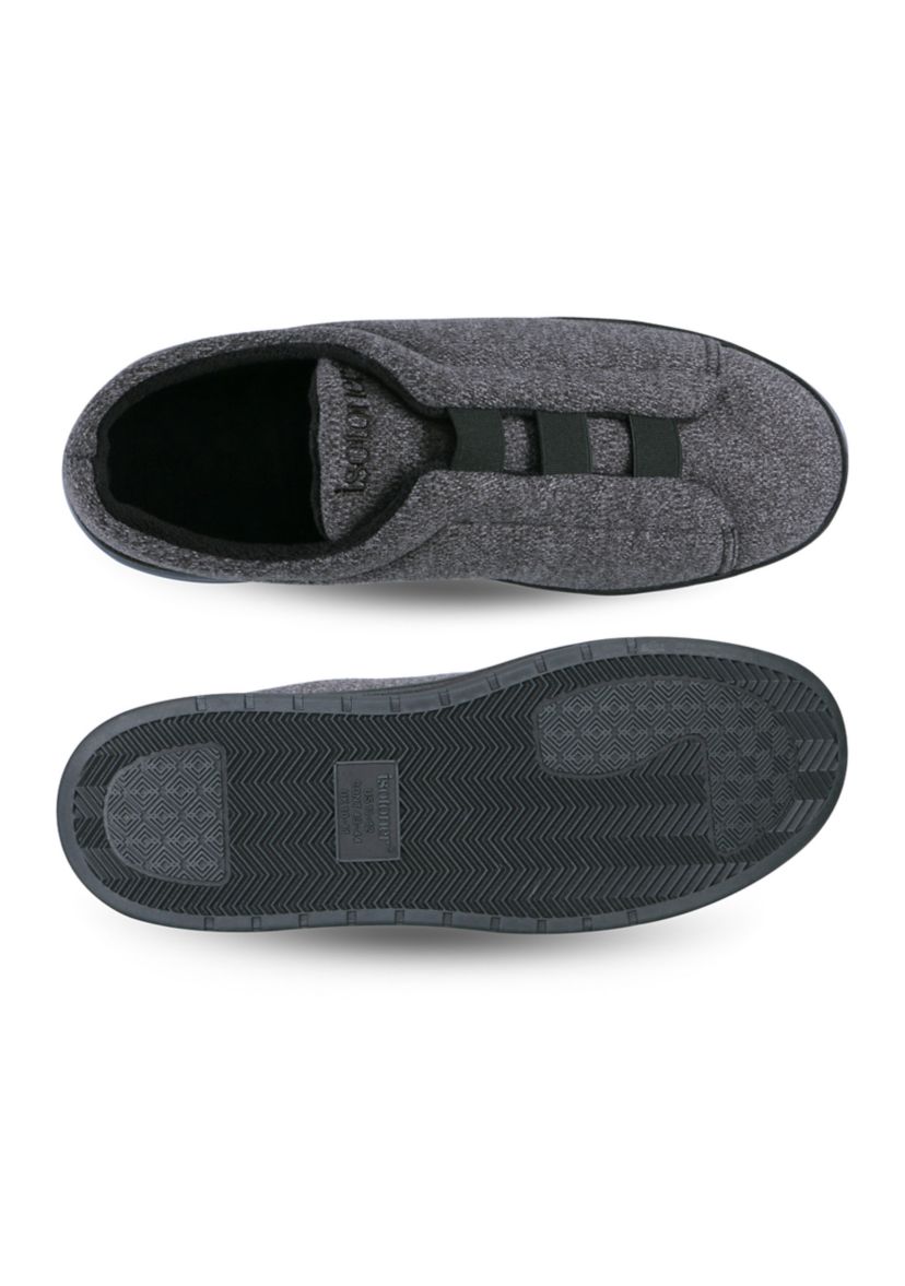 Mens Heathered Knit Brady Closed Back Slippers