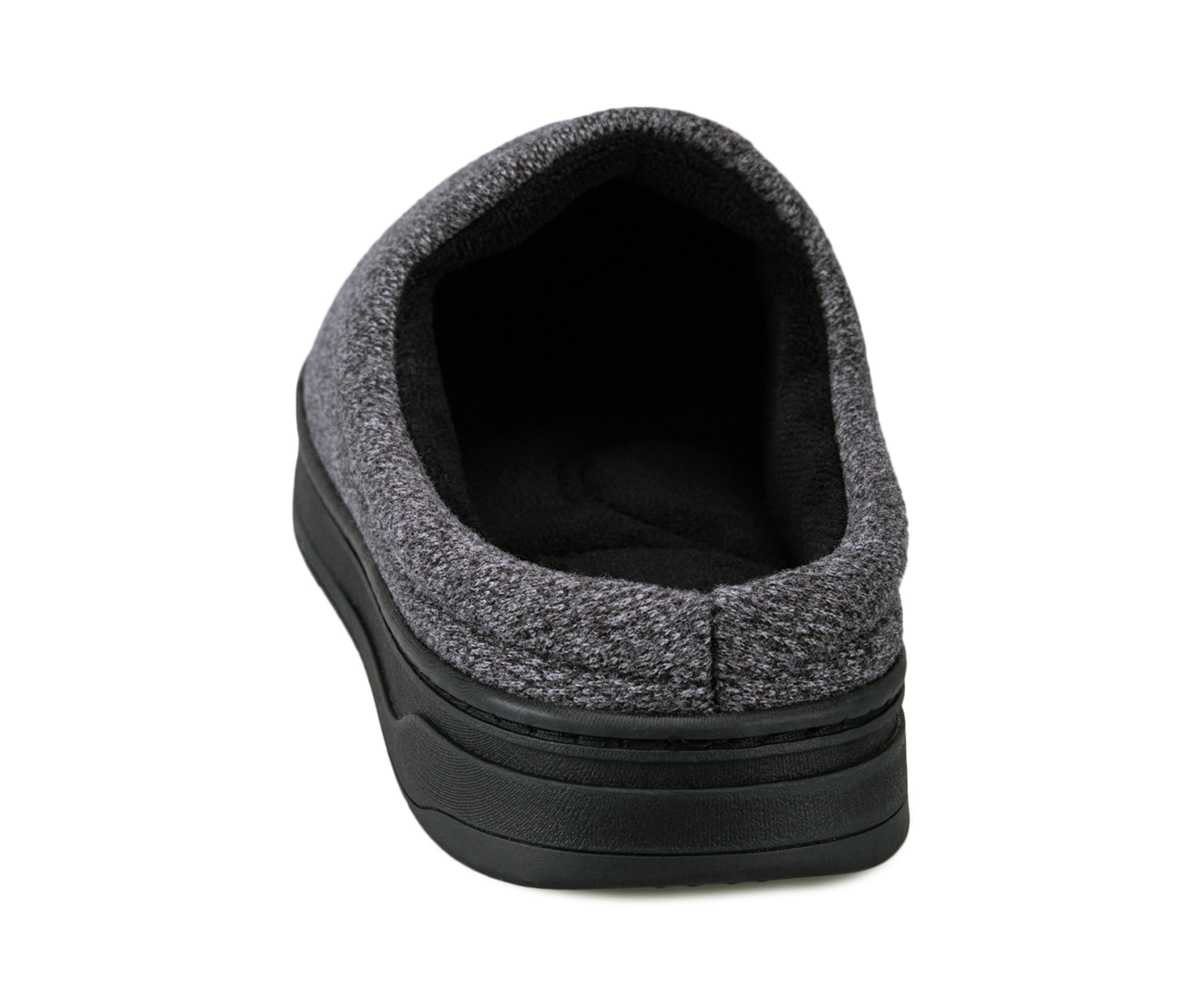 isotoner Mens Heathered Knit Brady Clog Slippers