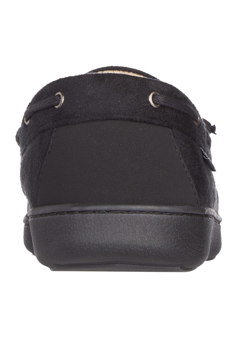 Water Repellent Recycled Microsuede Carter Boater Moccasins