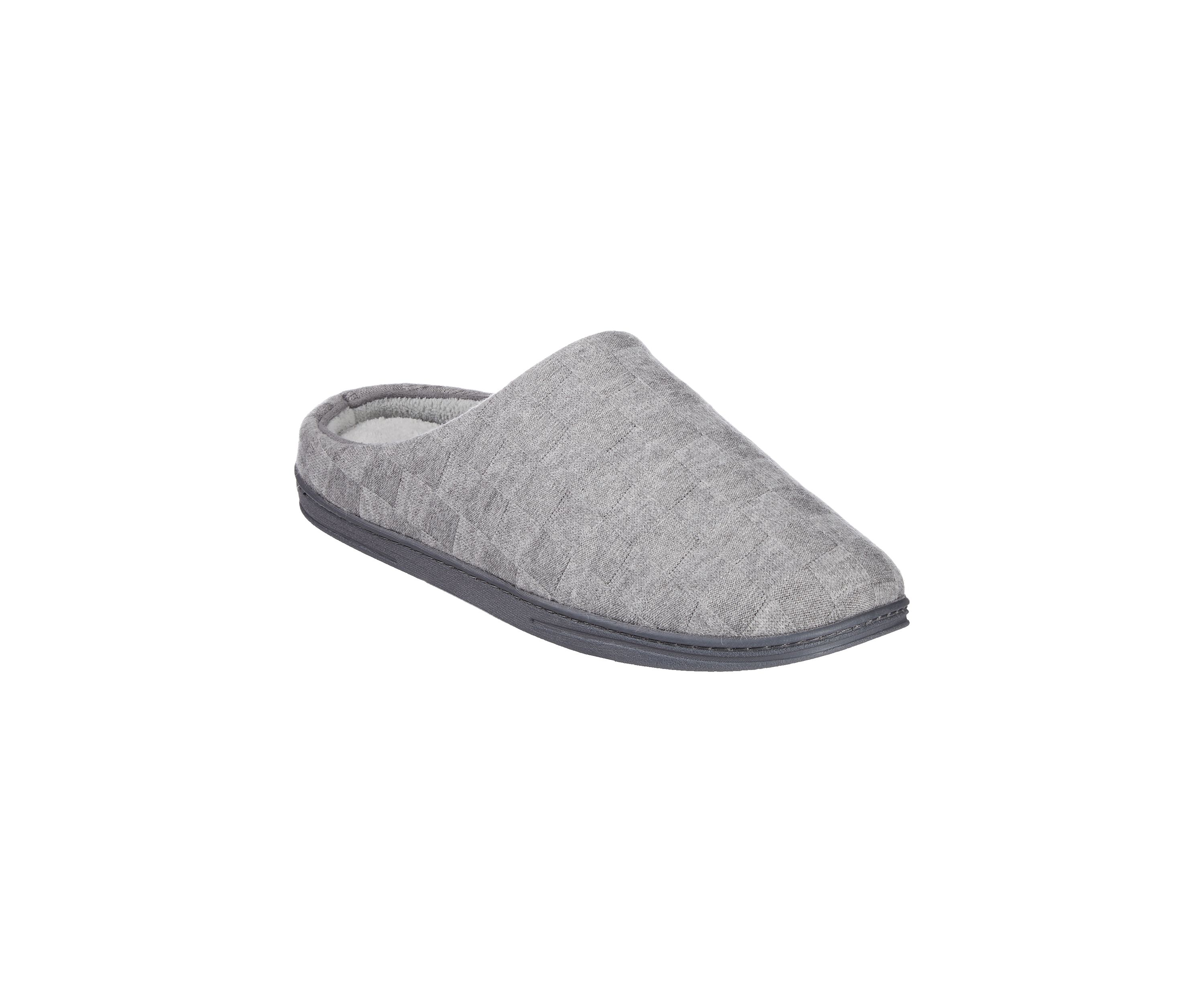 Sweater Knit Check Maxwell Hoodback Slippers