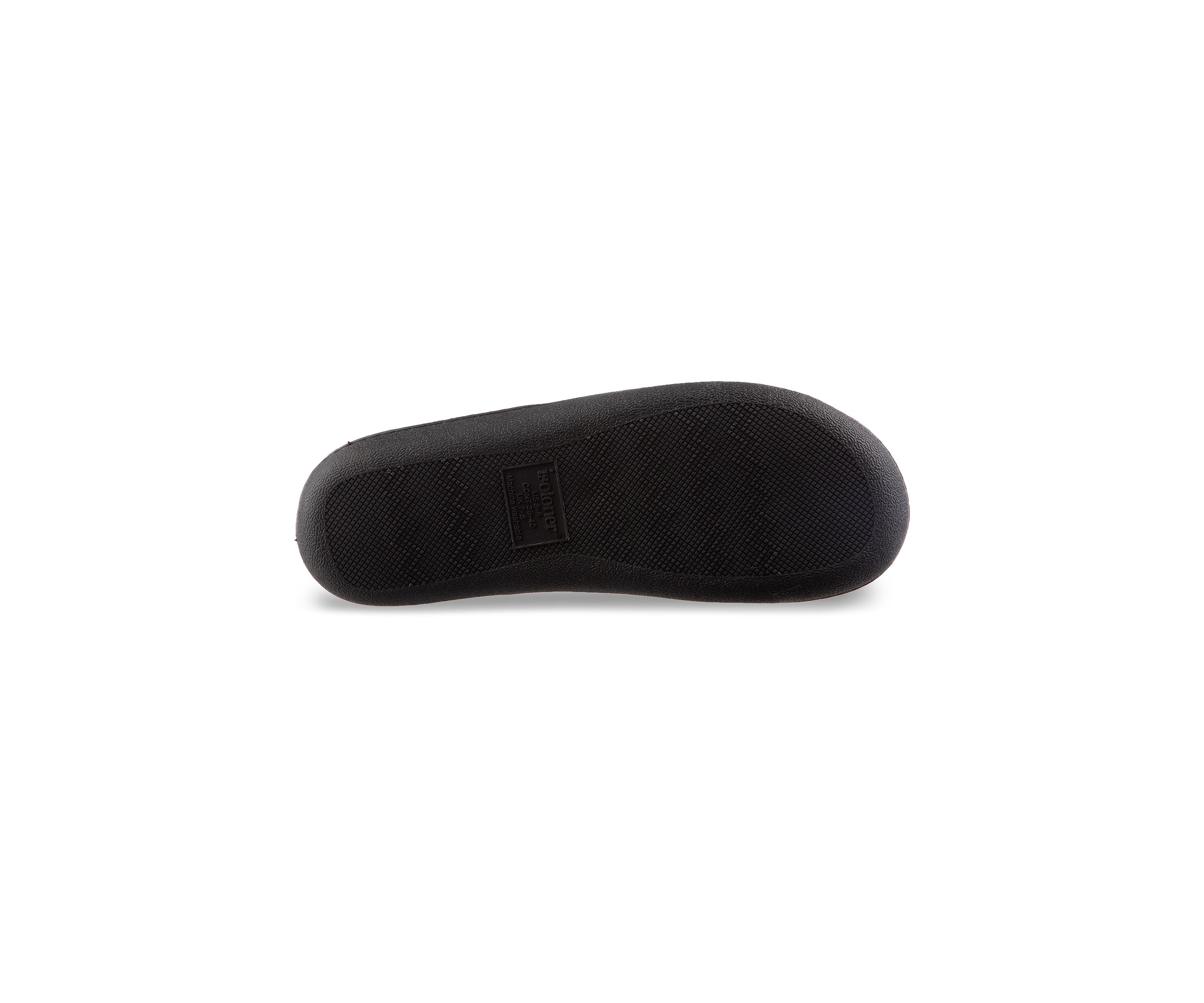 Mens Preston Heather Knit Hoodback Slippers with Memory Foam