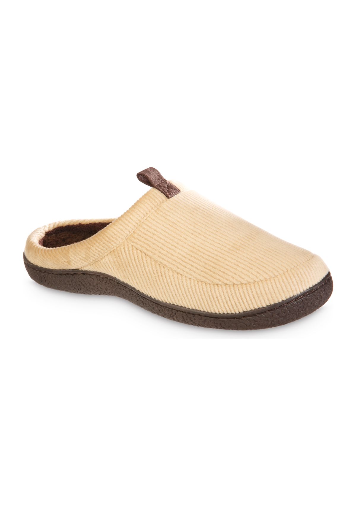 Mens Corduroy Hoodback Slippers