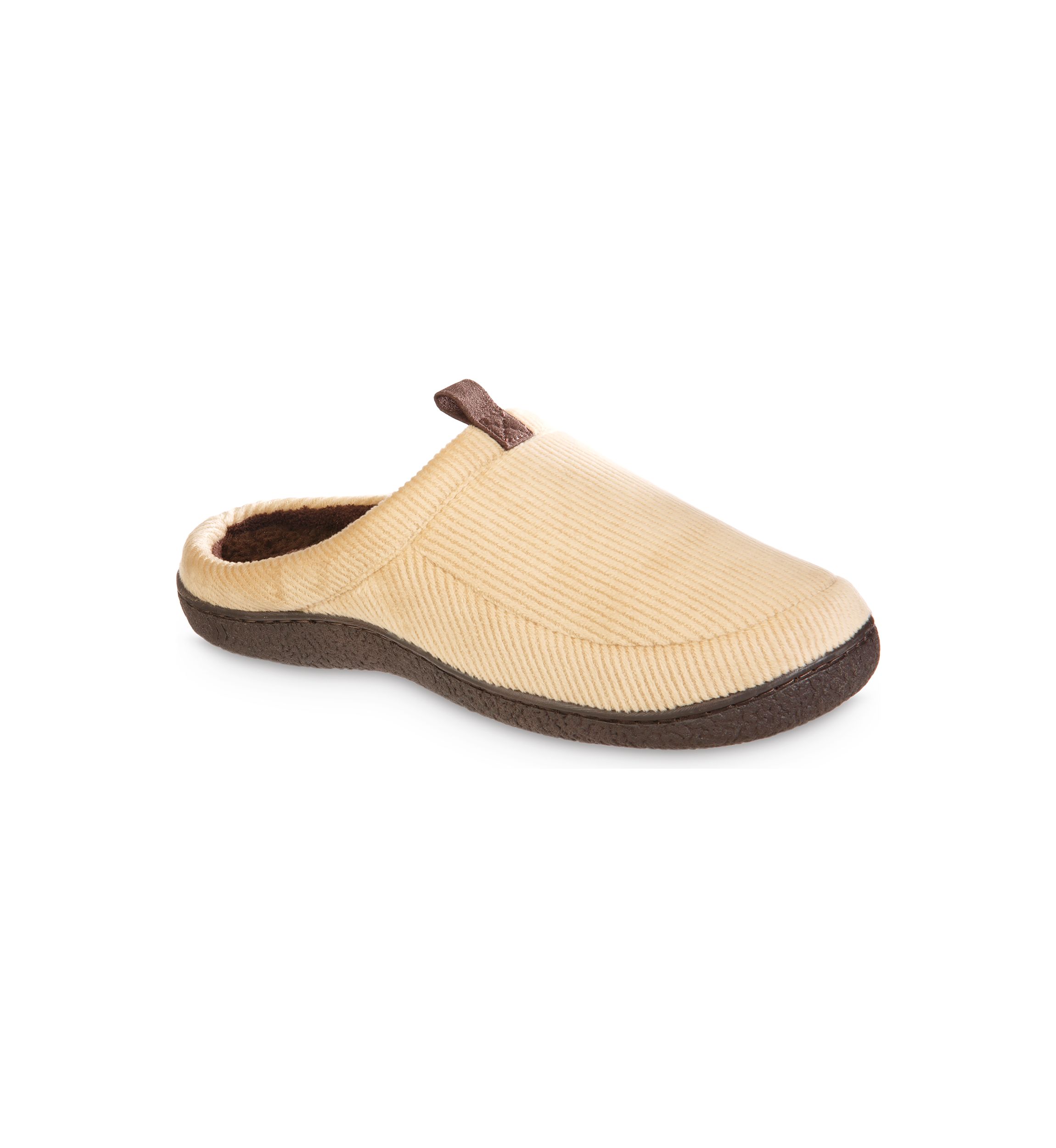 Mens Corduroy Hoodback Slippers