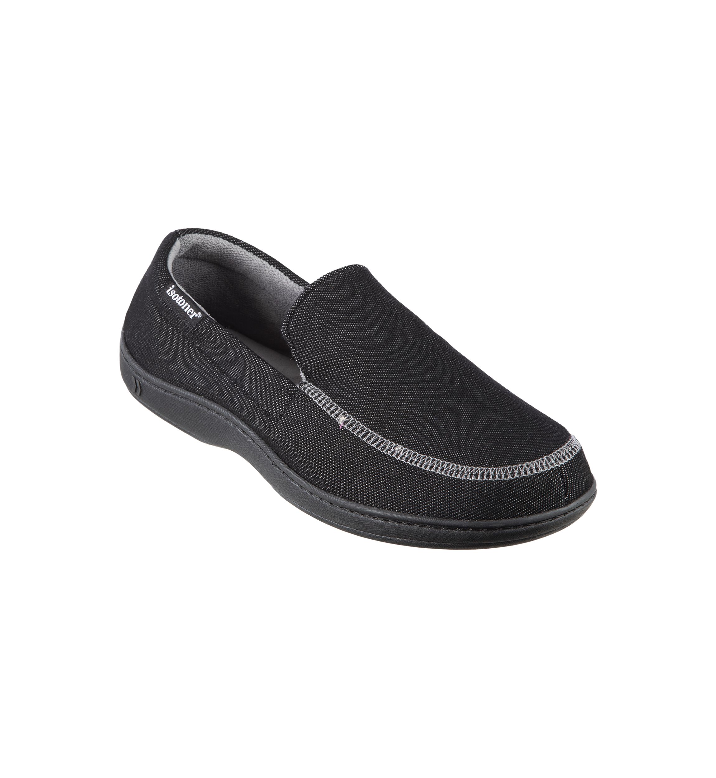 Mens Knit Twill Chandler Moccasins with Memory Foam