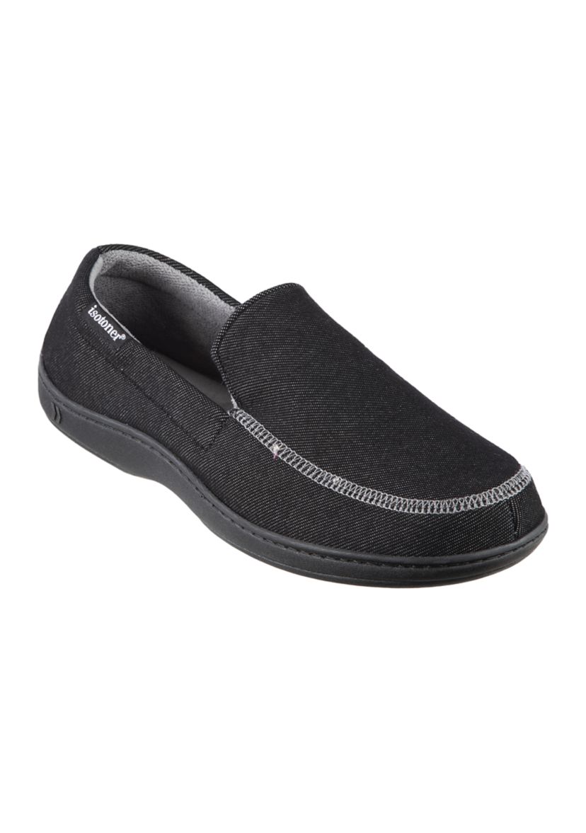 Mens Knit Twill Chandler Moccasins with Memory Foam