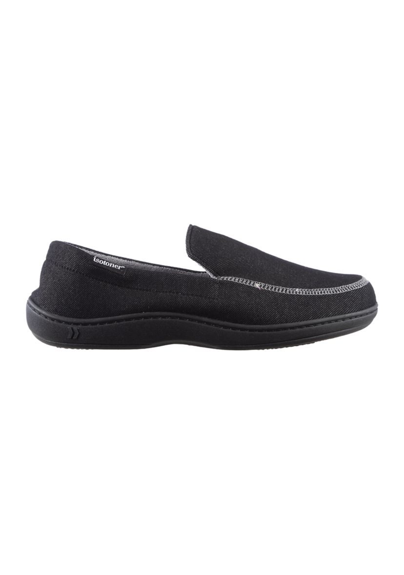Mens Knit Twill Chandler Moccasins with Memory Foam