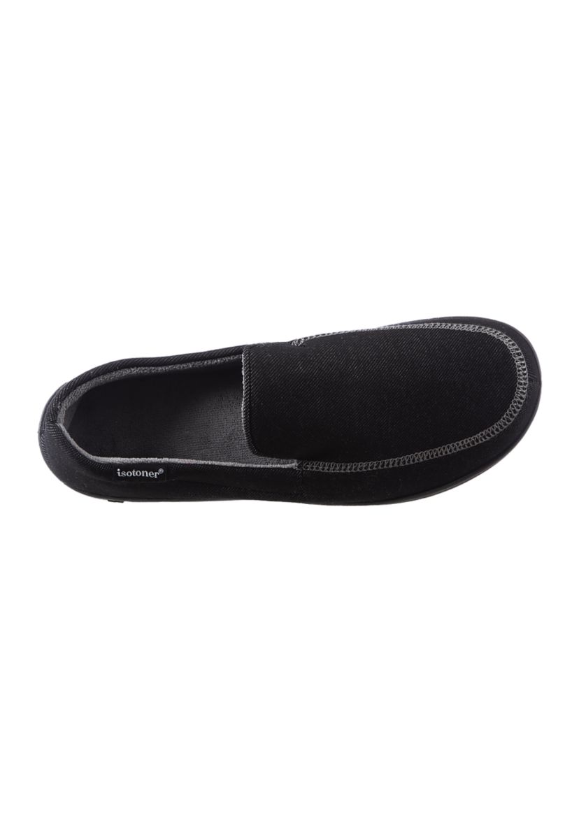 Mens Knit Twill Chandler Moccasins with Memory Foam