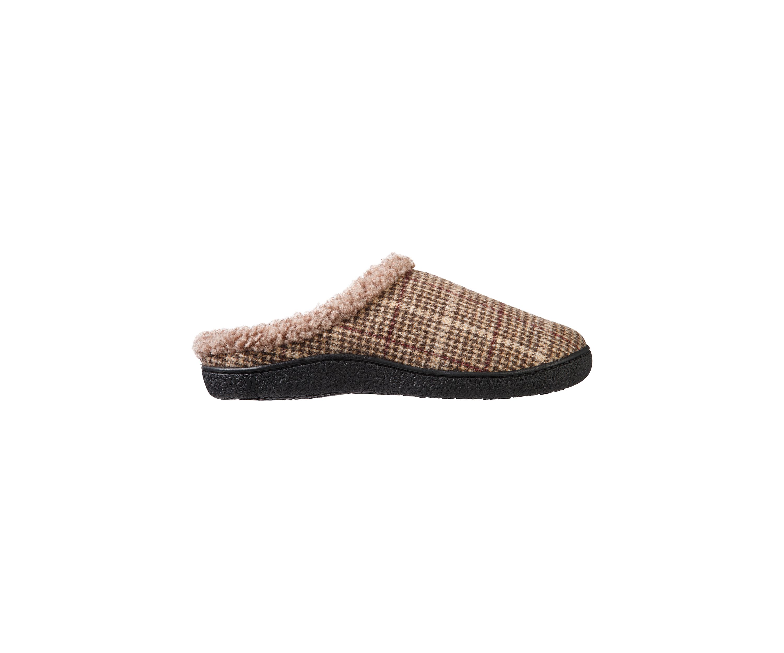 Plaid Brett Hoodback Slippers