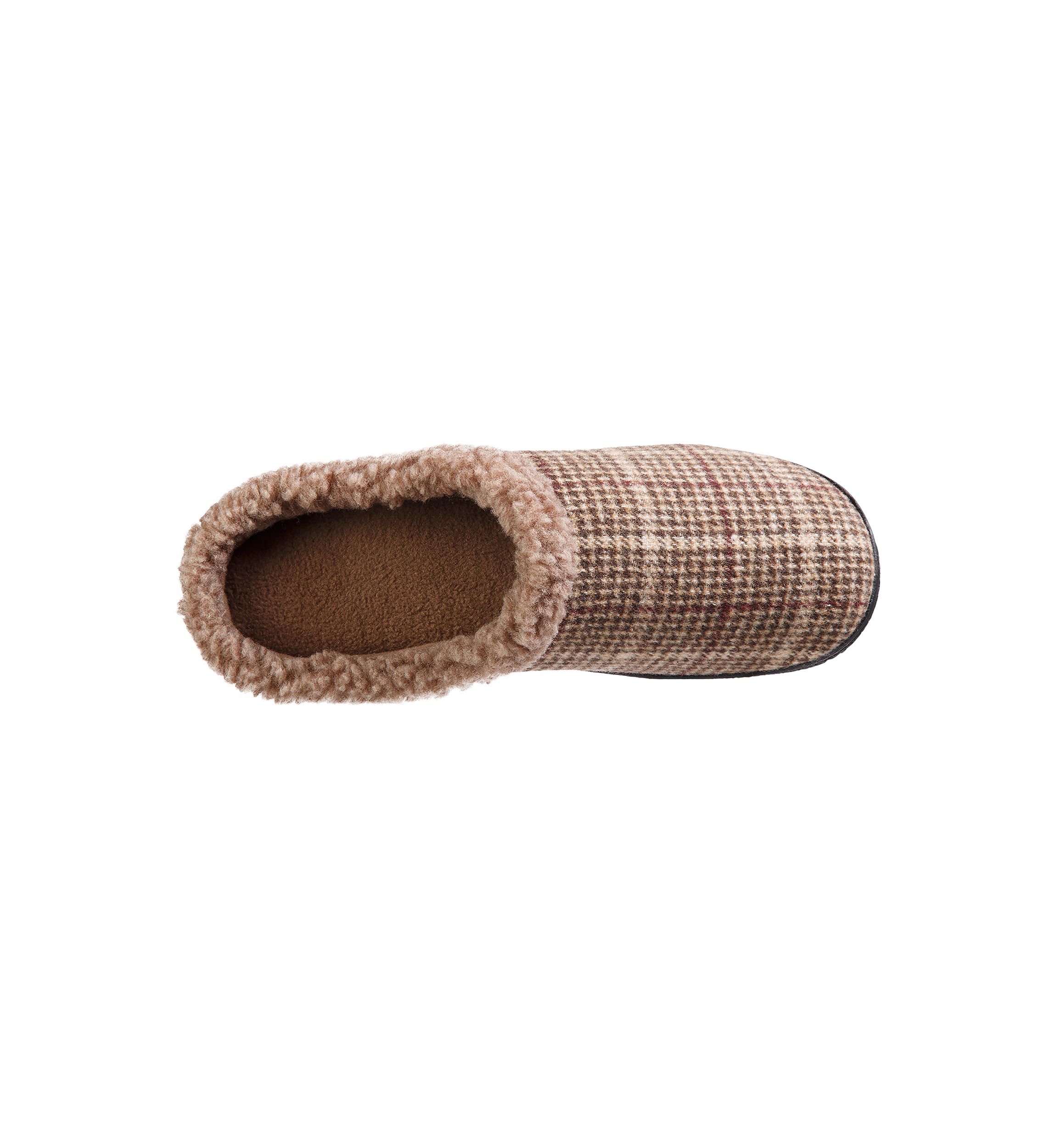Plaid Brett Hoodback Slippers