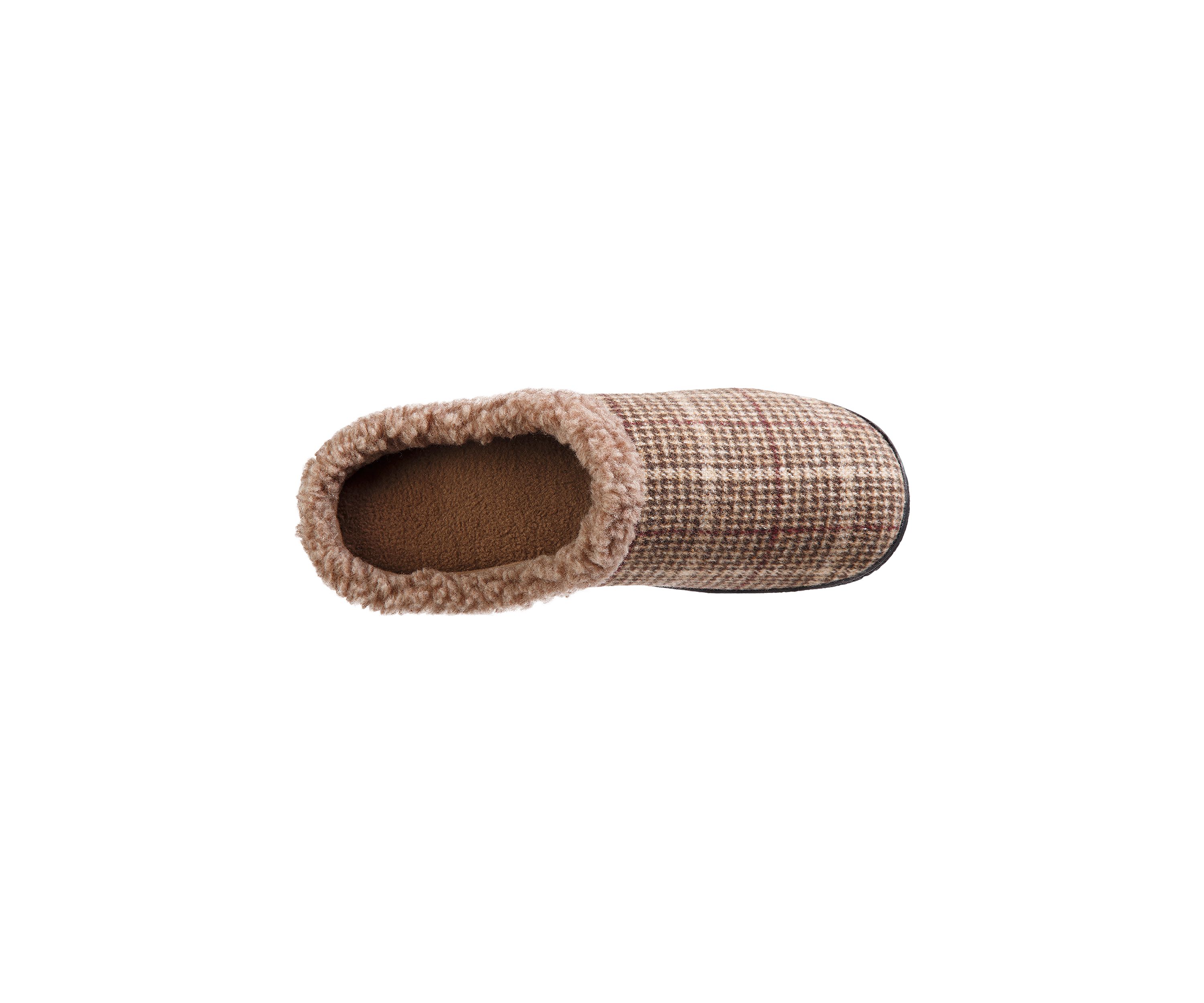 Plaid Brett Hoodback Slippers