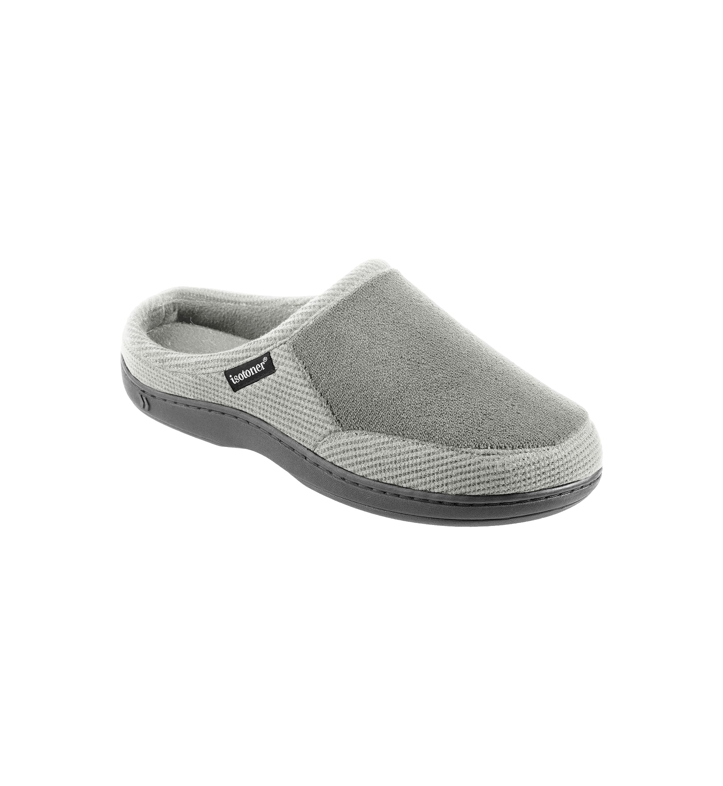 Mens Microterry Hoodback Clogs with Memory Foam