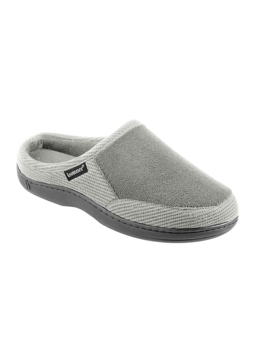 Mens Microterry Hoodback Clogs with Memory Foam