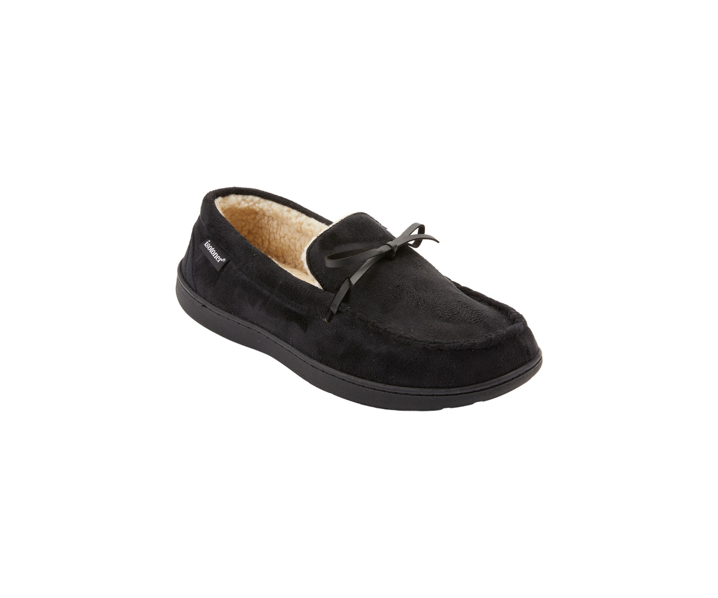Microsuede Nigel Moccasins with Canvas Heel