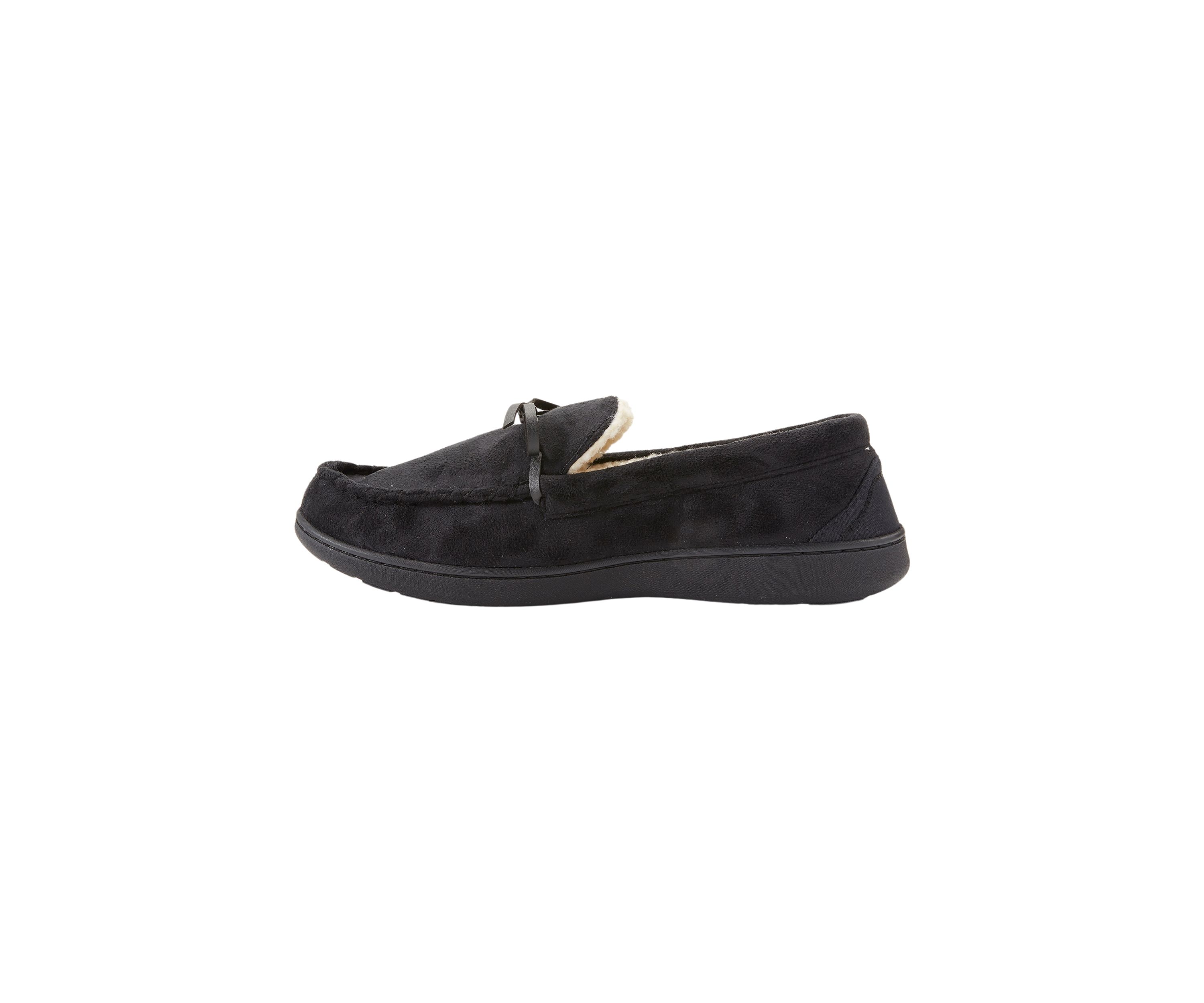 Microsuede Nigel Moccasins with Canvas Heel