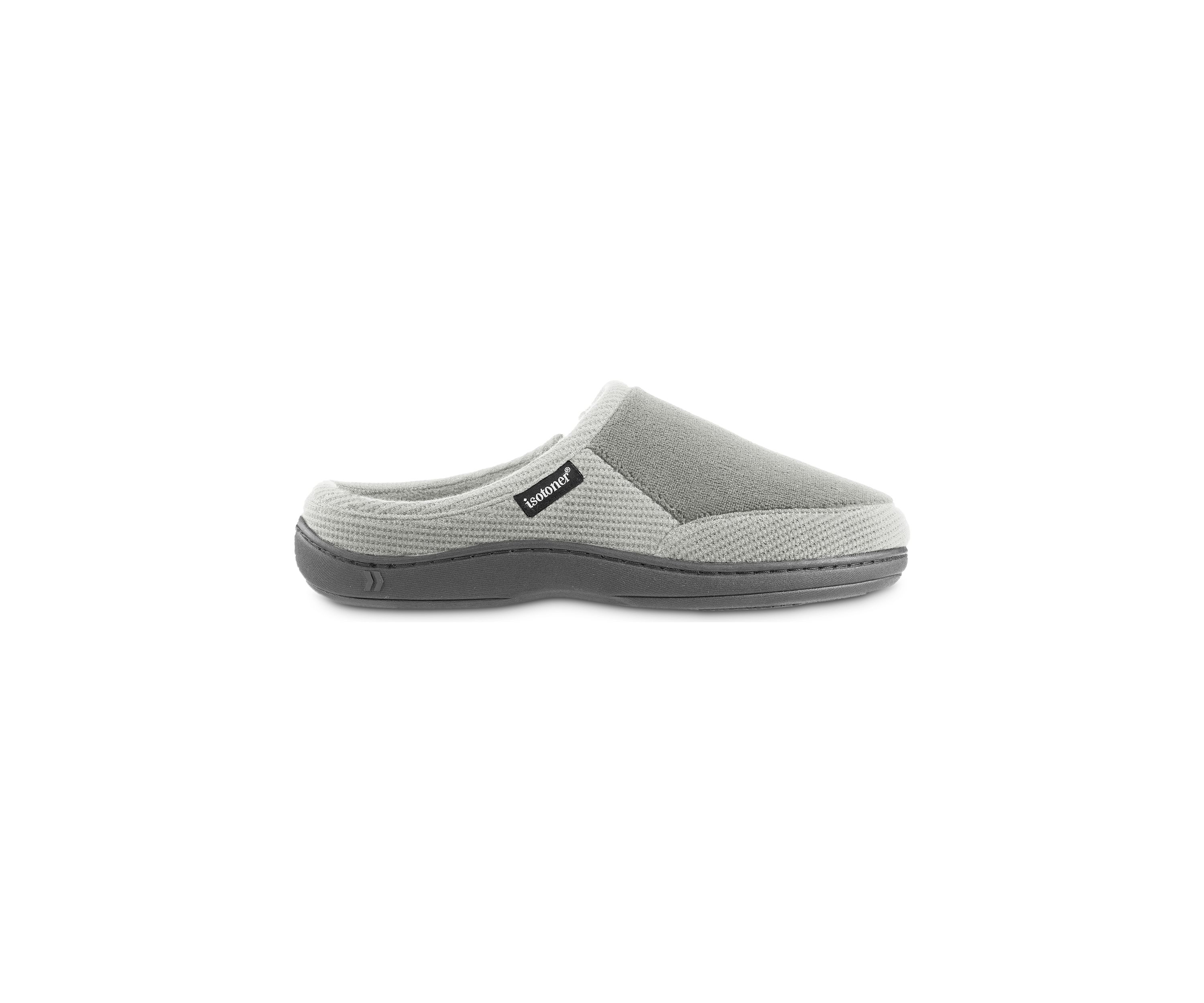 Micro Terry Waffle Knit Travis Hoodback Slippers