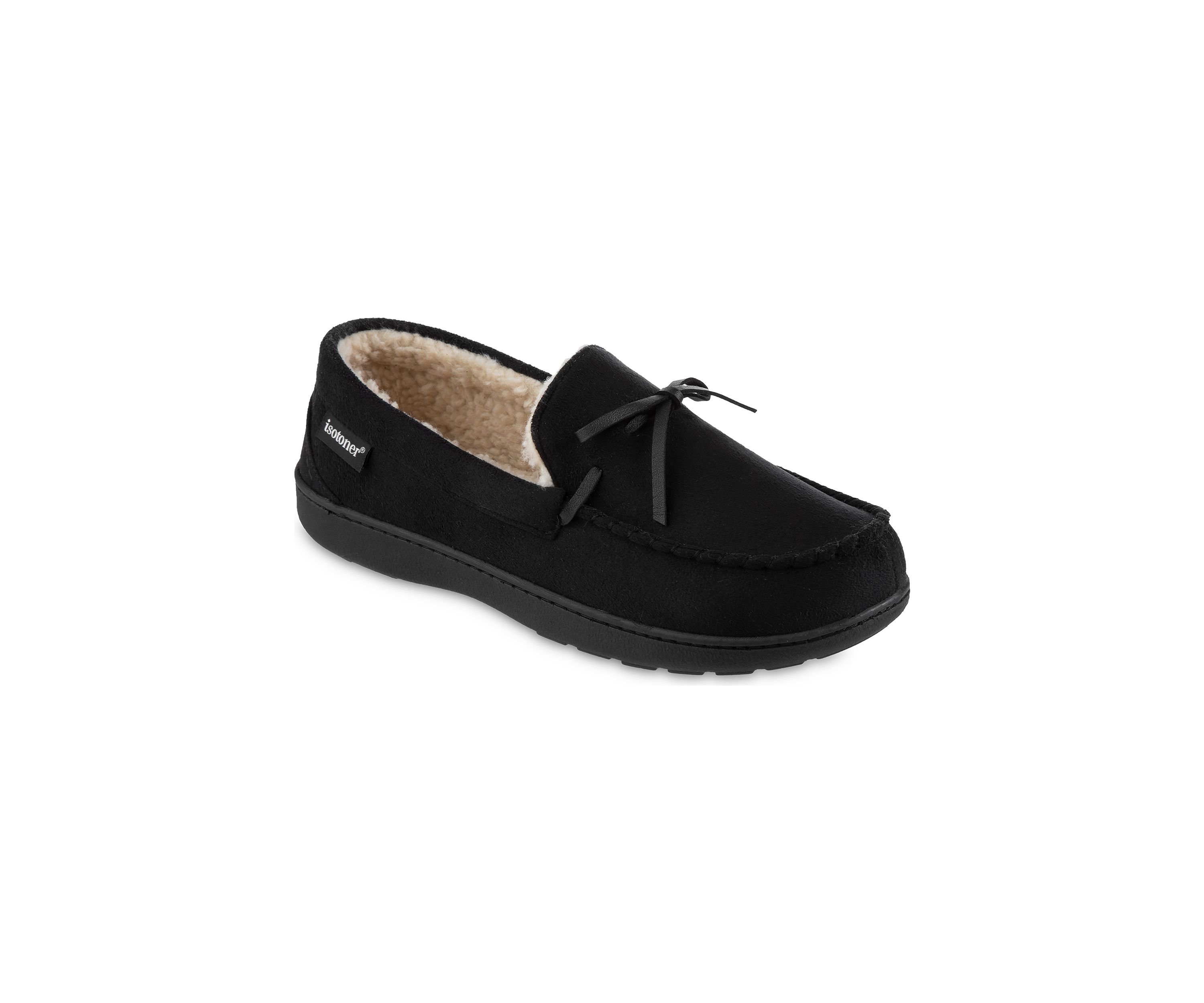 Microsuede Nigel Moccasins with Canvas Heel
