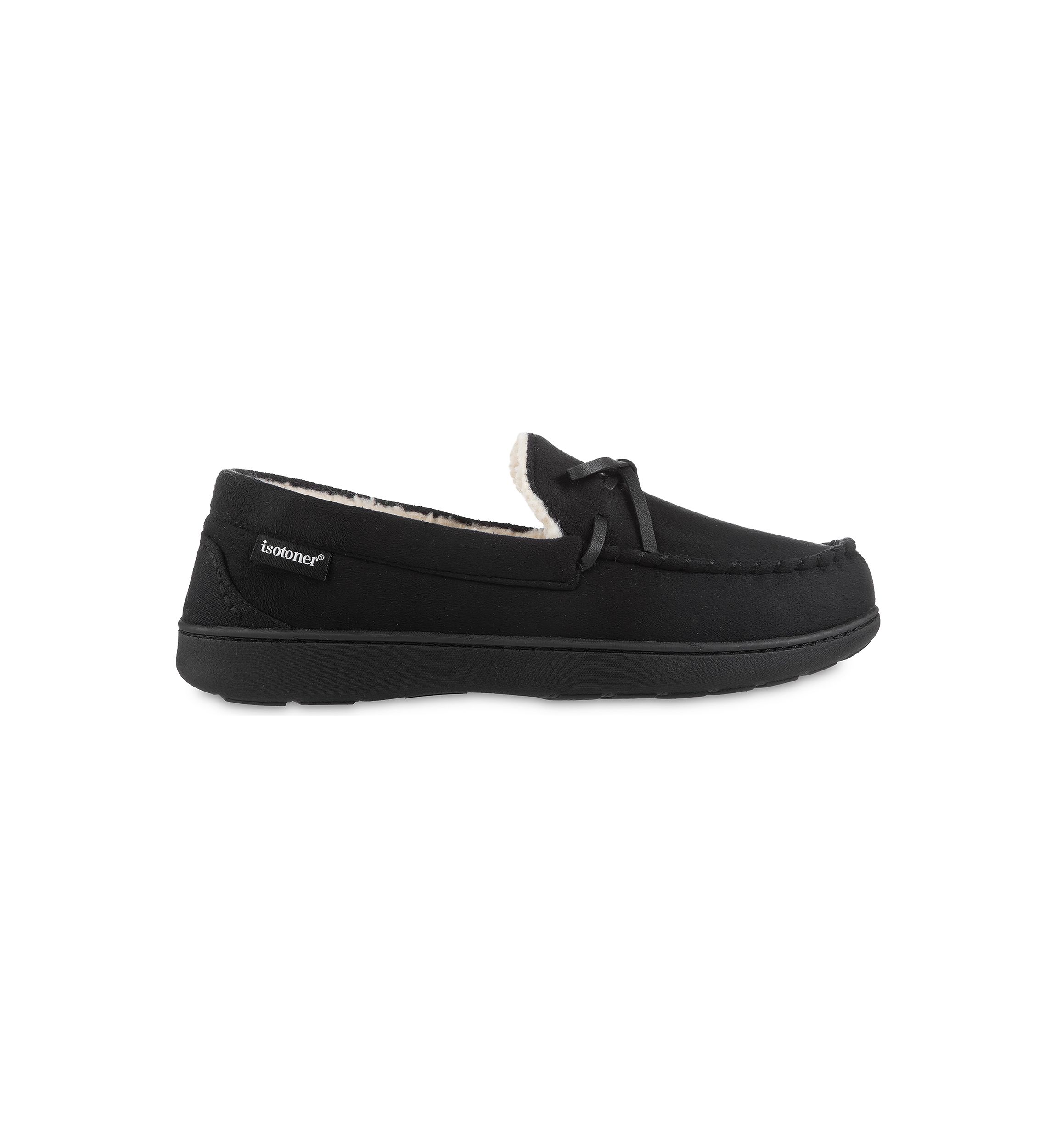 Microsuede Nigel Moccasins with Canvas Heel