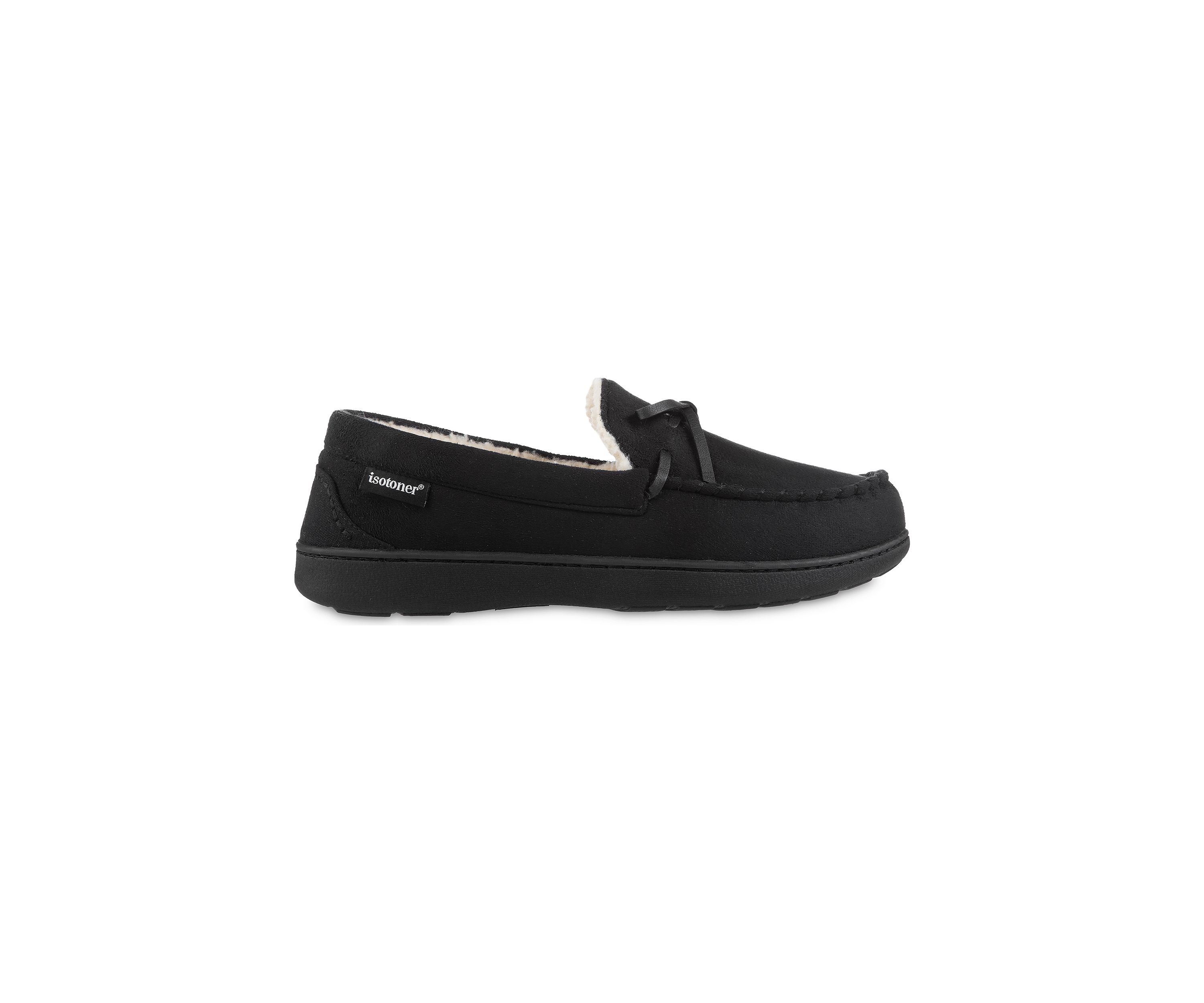Microsuede Nigel Moccasins with Canvas Heel