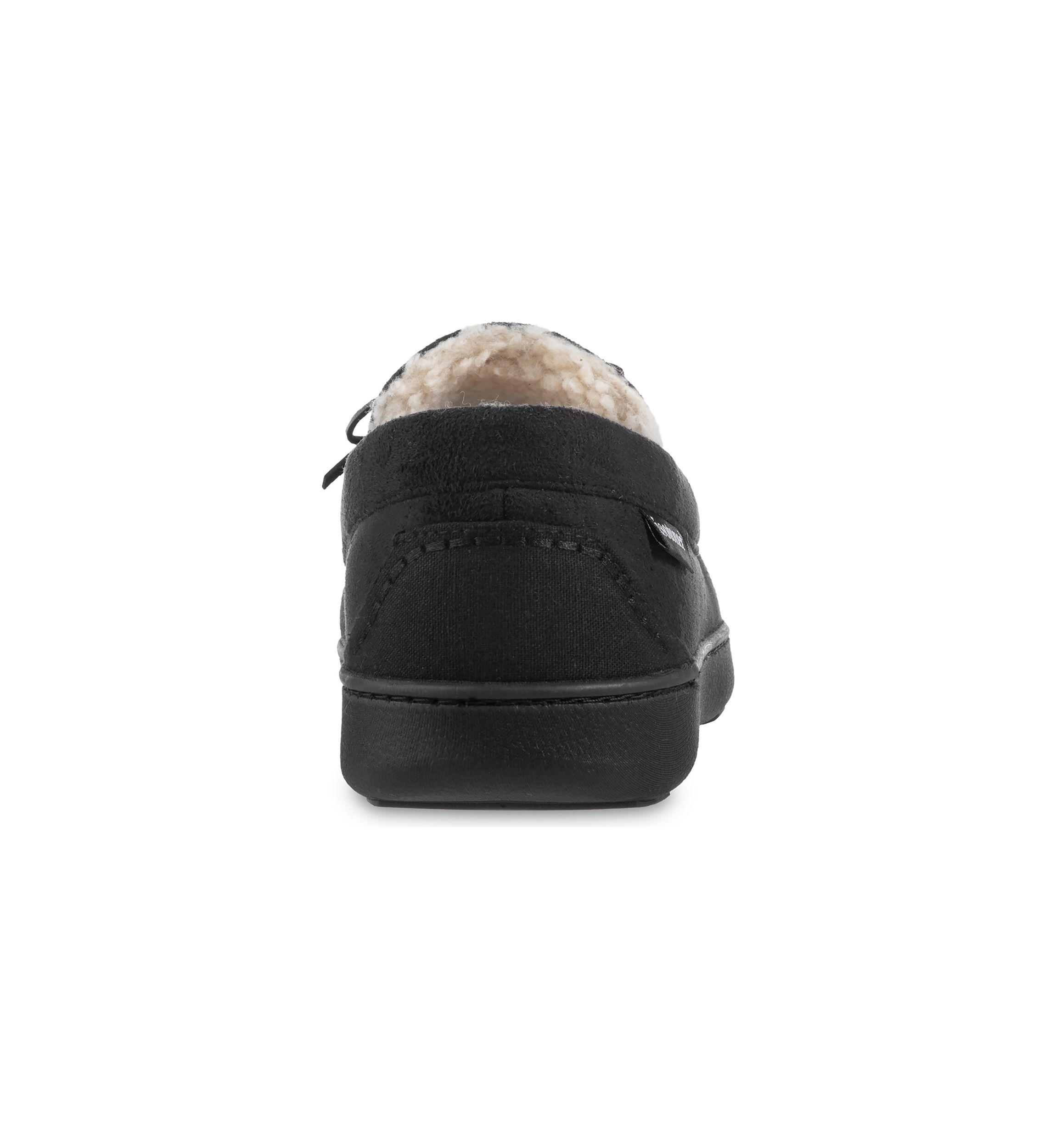 Microsuede Nigel Moccasins with Canvas Heel