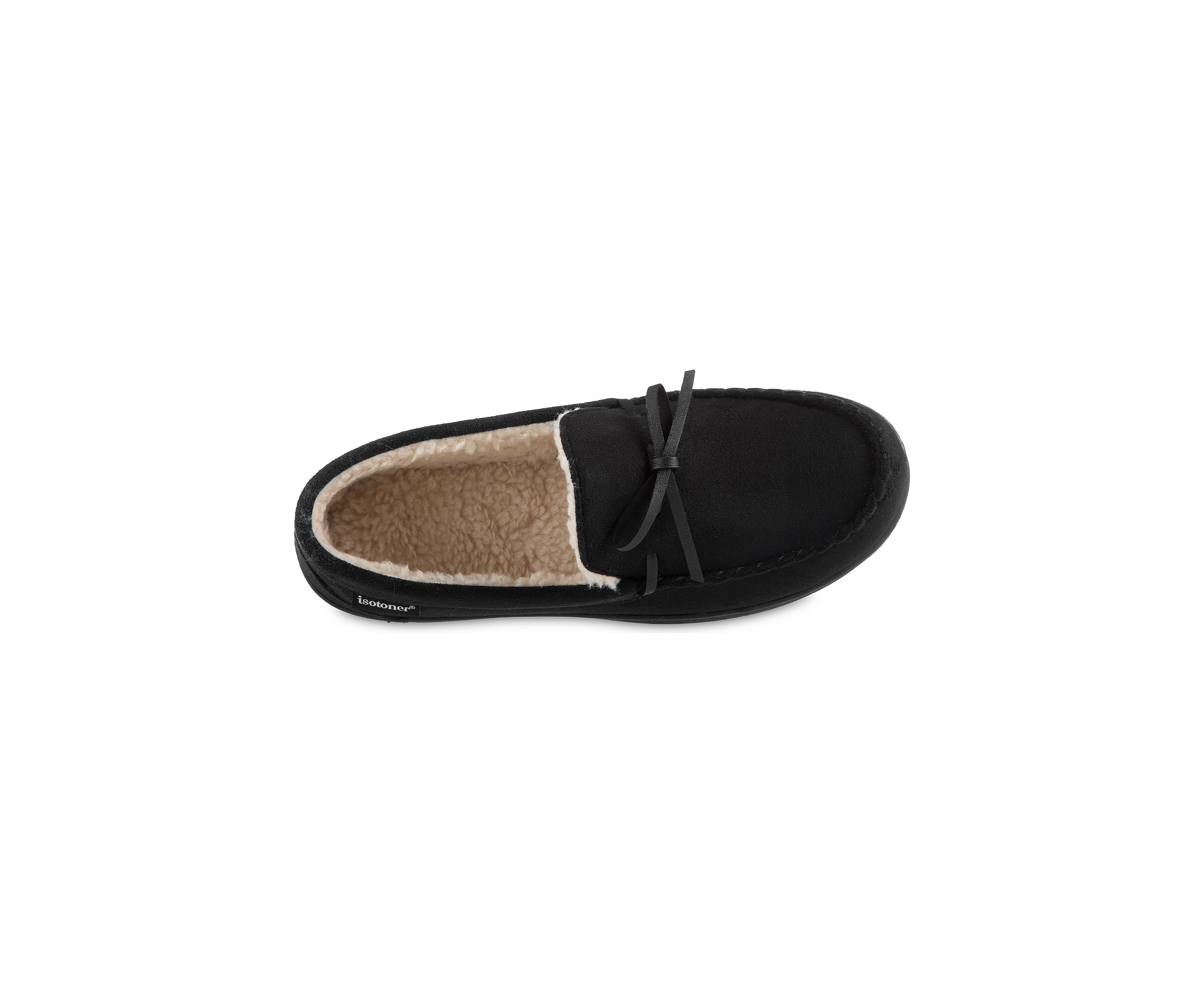 Microsuede Nigel Moccasins with Canvas Heel
