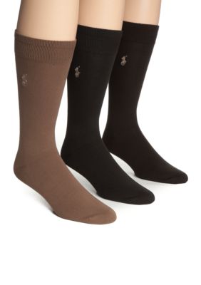 Polo Ralph Lauren Big & Tall 3-Pack Super Soft Socks | belk