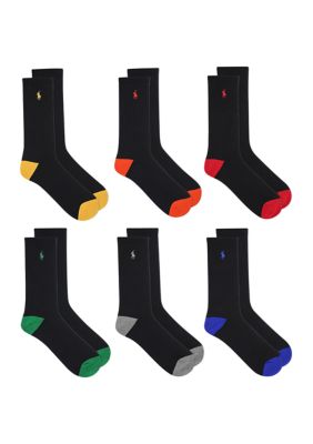 Polo Ralph Lauren Men's Crew Socks - 6 Pack