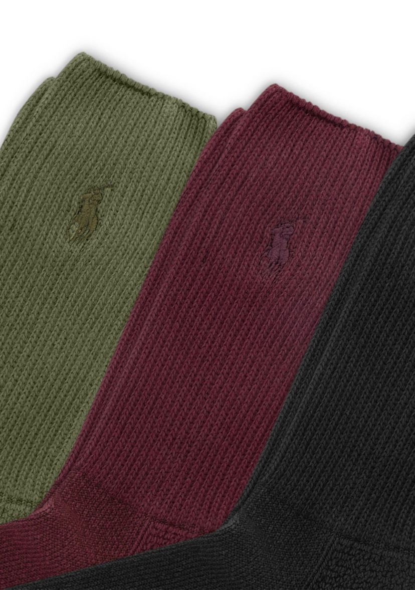 Garment Dyed Crew Socks - 3 Pack