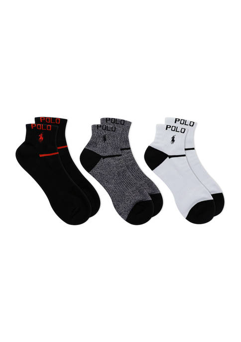 Polo Ralph Lauren 3 Pack of Quarter Socks