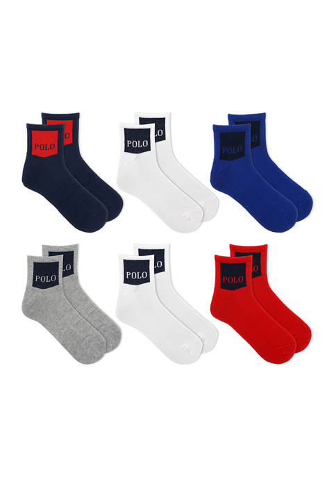 6 Pack of Multicolored Socks 