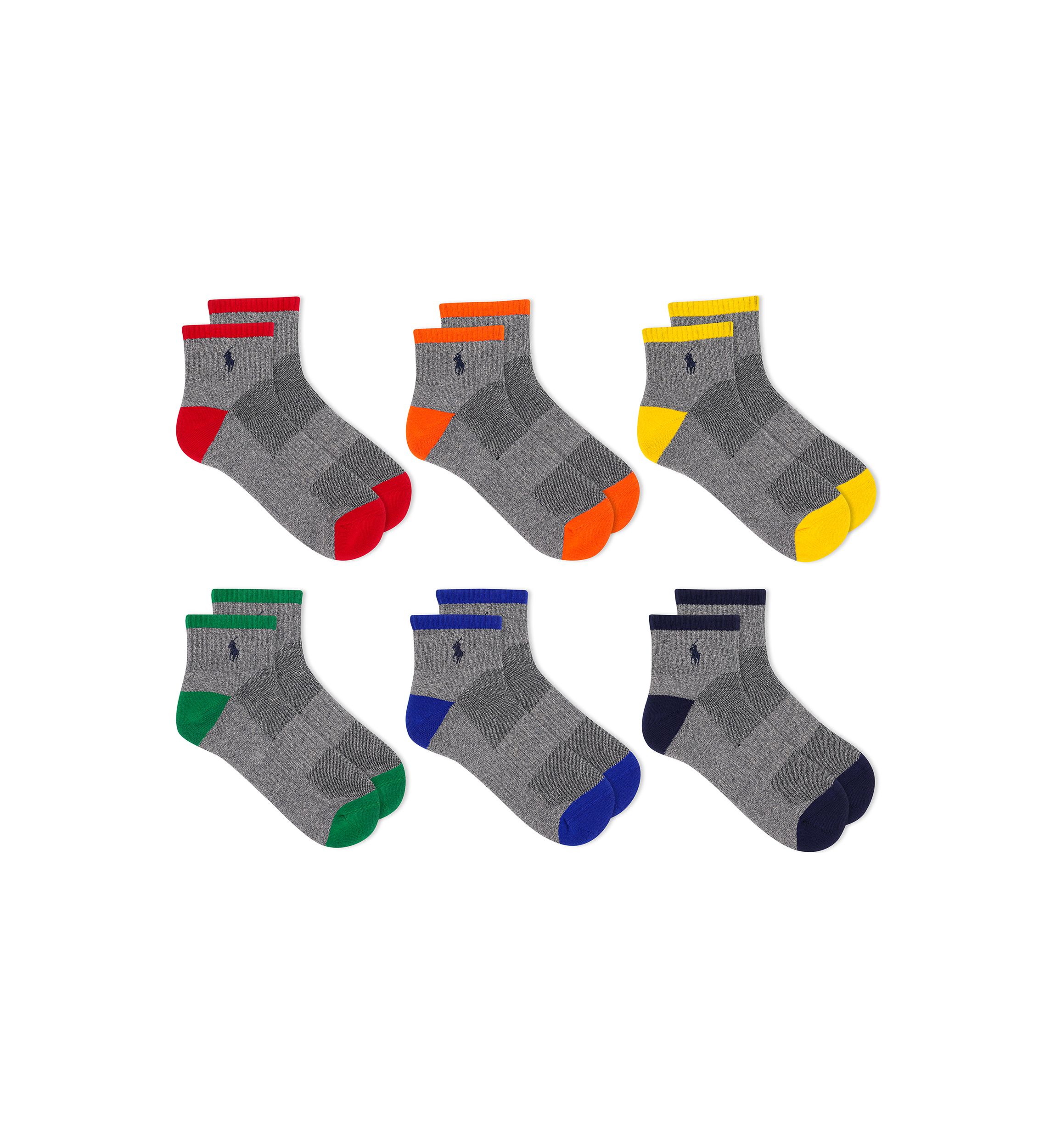 Assorted Quarter Socks - 6 Pack