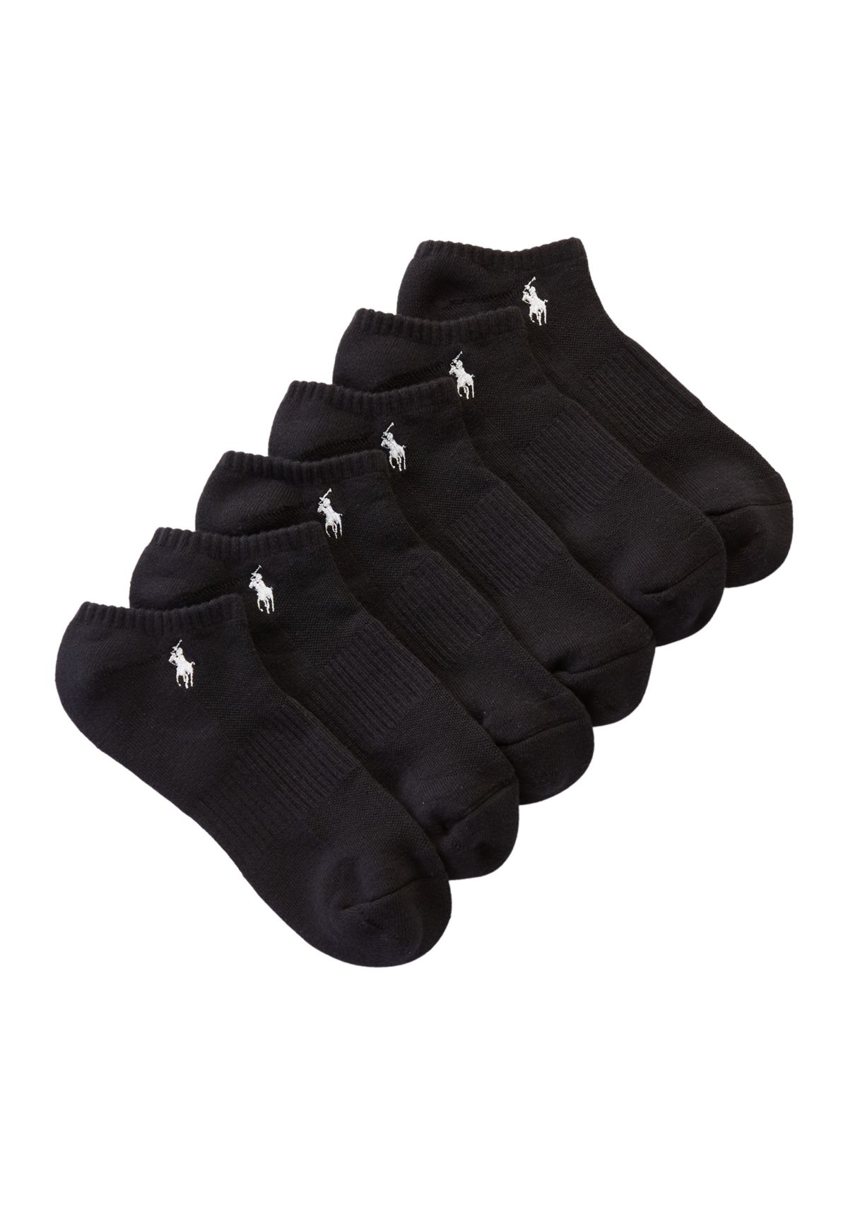 Ribbed Low Cut Socks - 6 Pack