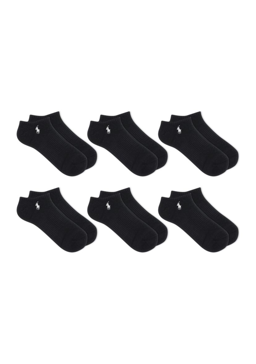 Low Cut Ribbed Socks - 6 Pack