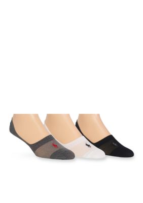 Polo Ralph Lauren Men's 3-Pack Technical Liner Socks