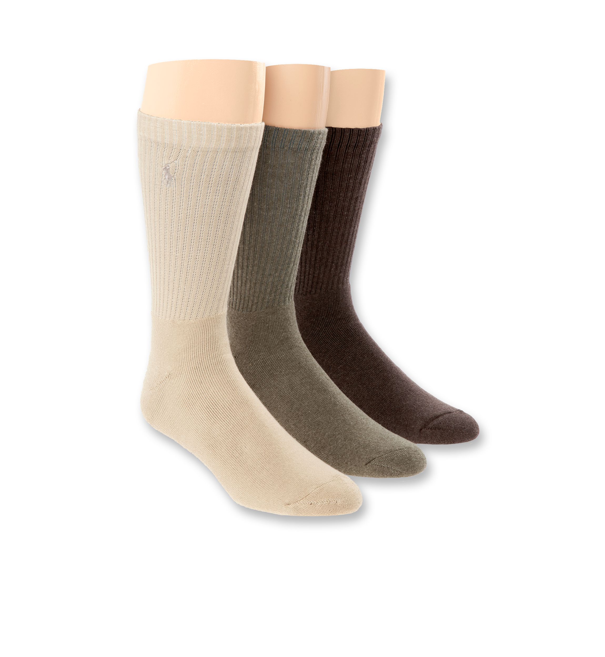 Rib Cushioned Crew 3-Pack	Socks