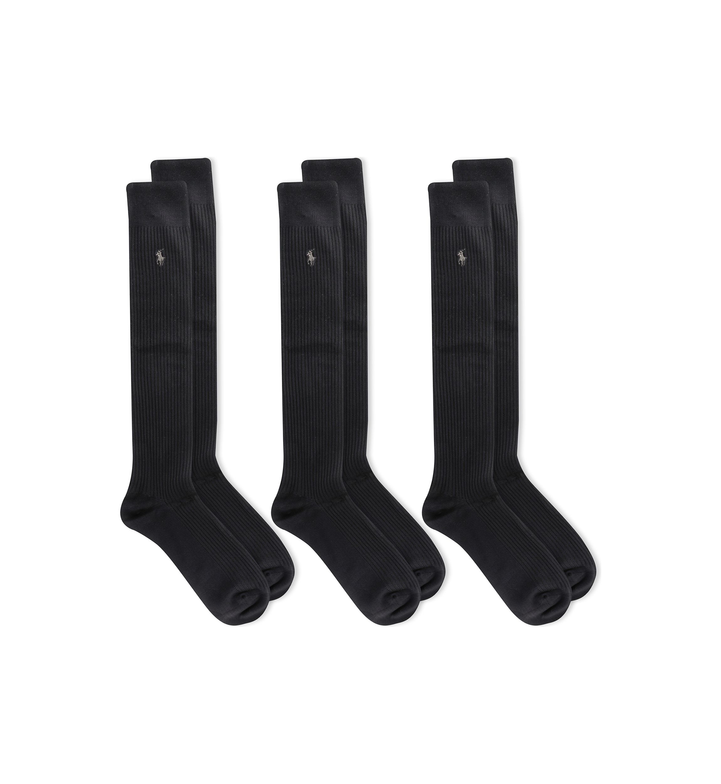 Microfiber Ribbed Over the Calf Socks – 3 Pack