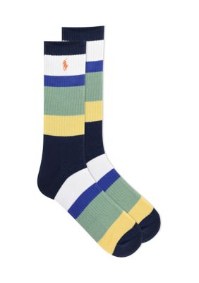 Sport Multi Stripe Crew Socks 