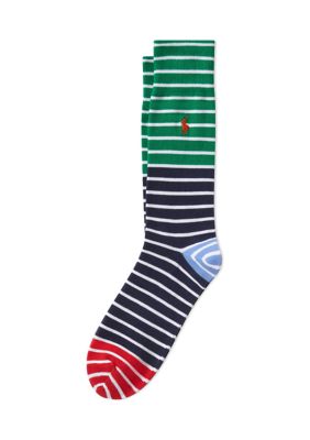 Color Block Stripe Slack Socks