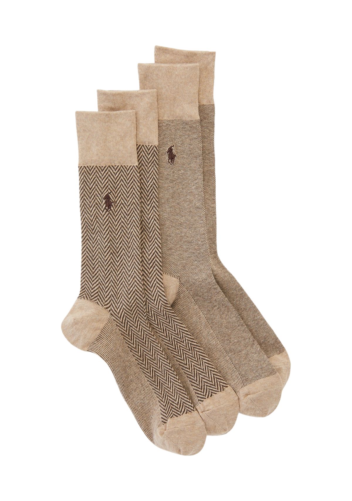 Classic Patterns 2-Pack of Crew Socks 