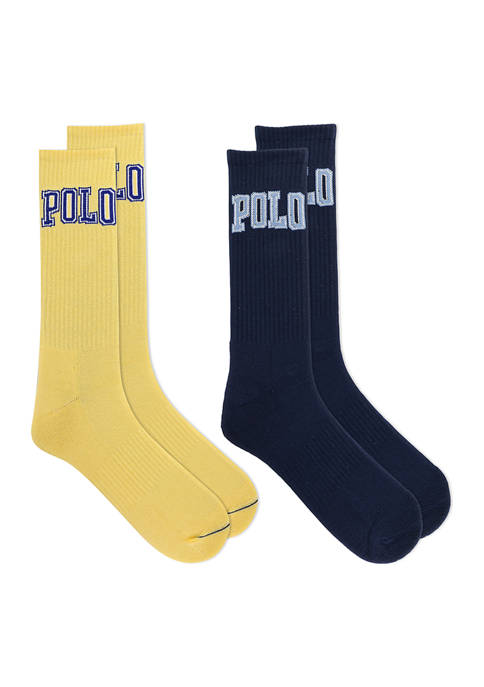 Polo Ralph Lauren 2-Pack of Logo Crew Socks